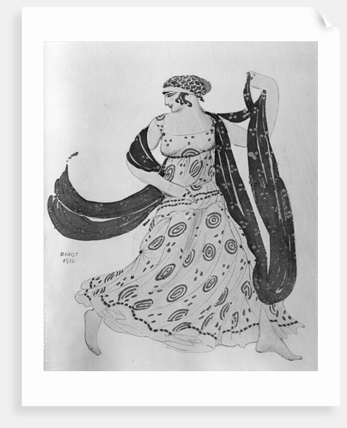 Costume design for 'Cleopatra', 1910 by Leon Bakst