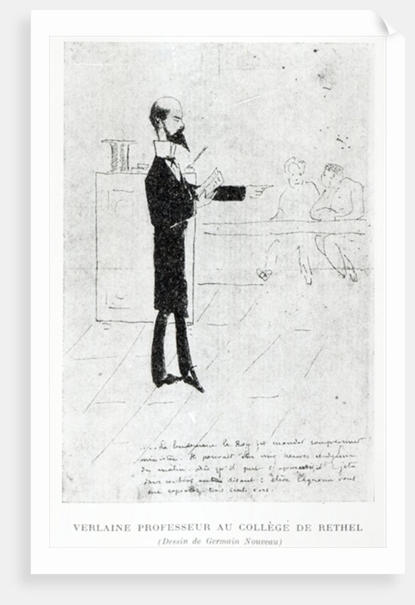 Verlaine teaching at the Institution Notre-Dame in Rethel, 1877-79 by Germain Nouveau