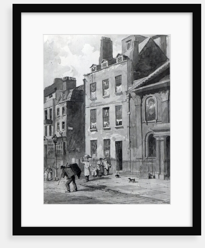 House of Sir Isaac Newton at 35 St Martin's Street, Leicester Square, London, 1850 by John Wykeham Archer
