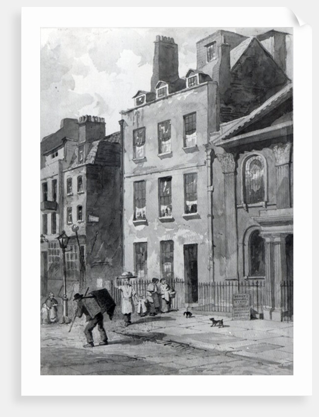 House of Sir Isaac Newton at 35 St Martin's Street, Leicester Square, London, 1850 by John Wykeham Archer