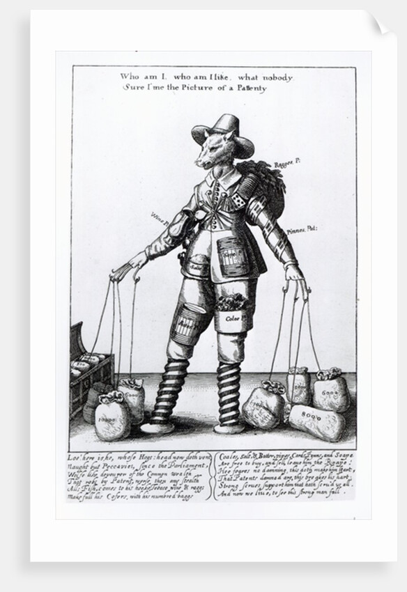The Picture of Pattenty, c.1641-50 by Wenceslaus Hollar