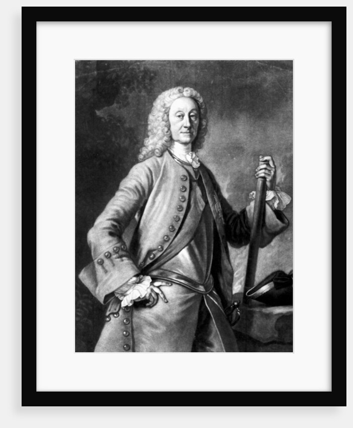 The Right Honourable John Dalrymple, 2nd Earl of Stair, engraved by John Faber by Allan (after) Ramsay