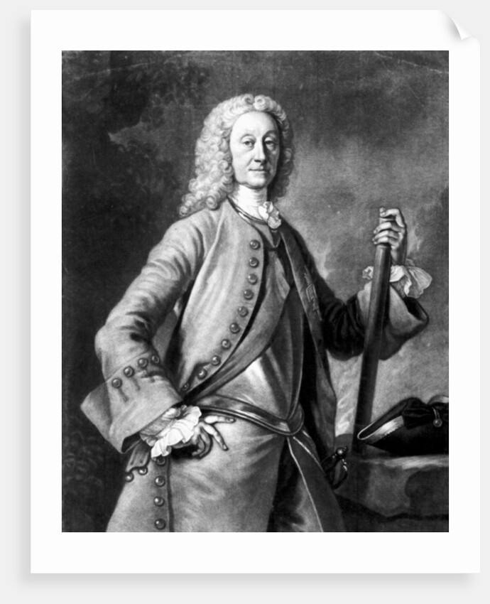 The Right Honourable John Dalrymple, 2nd Earl of Stair, engraved by John Faber by Allan (after) Ramsay