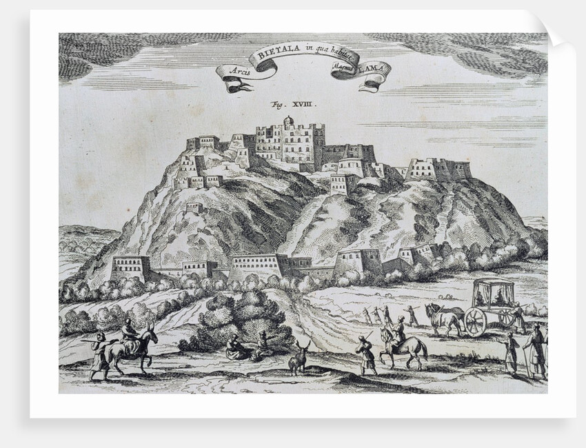 View of Lhasa, capital of Tibet by Atanasio Kirchen