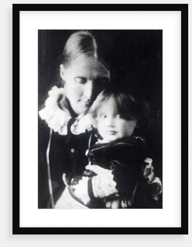 Virginia Woolf, with her mother Julia, 1884 by English Photographer