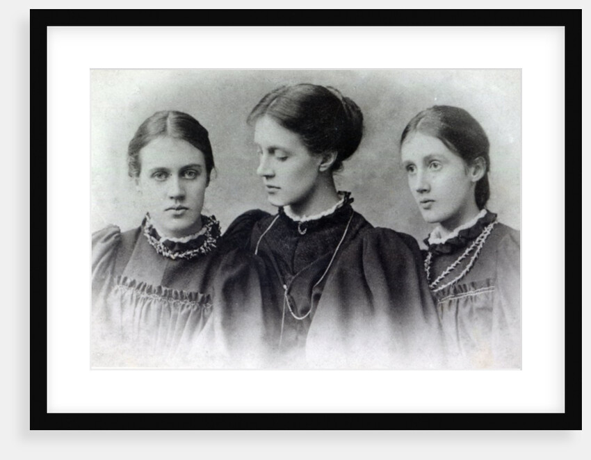 Vanessa Stephen, Stella Duckworth and Virginia Stephen c.1896 by English Photographer