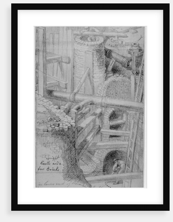 Sewer construction in Bloomsbury, London, 1845 by George the Elder Scharf