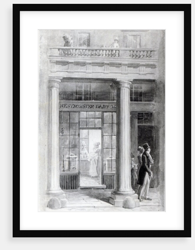 Westminster Diary, The Quadrant, Regent Street, London 1825 by George the Elder Scharf