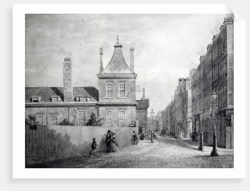 Montague House, Bloomsbury, London 1845-49 by George the Elder Scharf