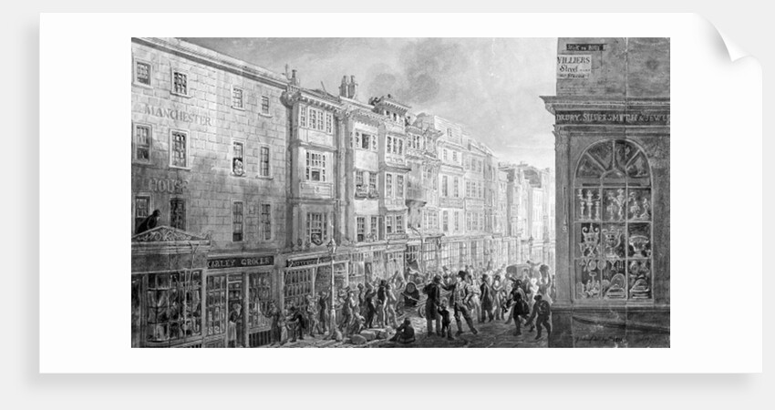 The Strand from the corner of Villiers Street, 1824 by George the Elder Scharf