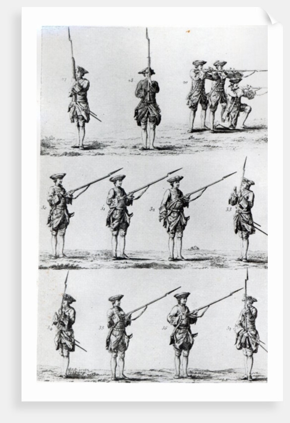 Instructions for a Bayonet Drill, 1794 by English School