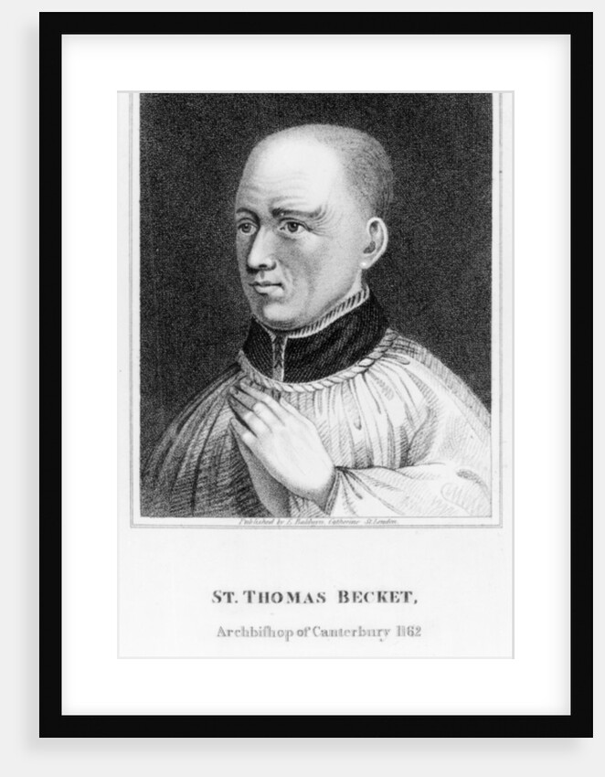 St. Thomas Becket, after a print by Hollar by English School