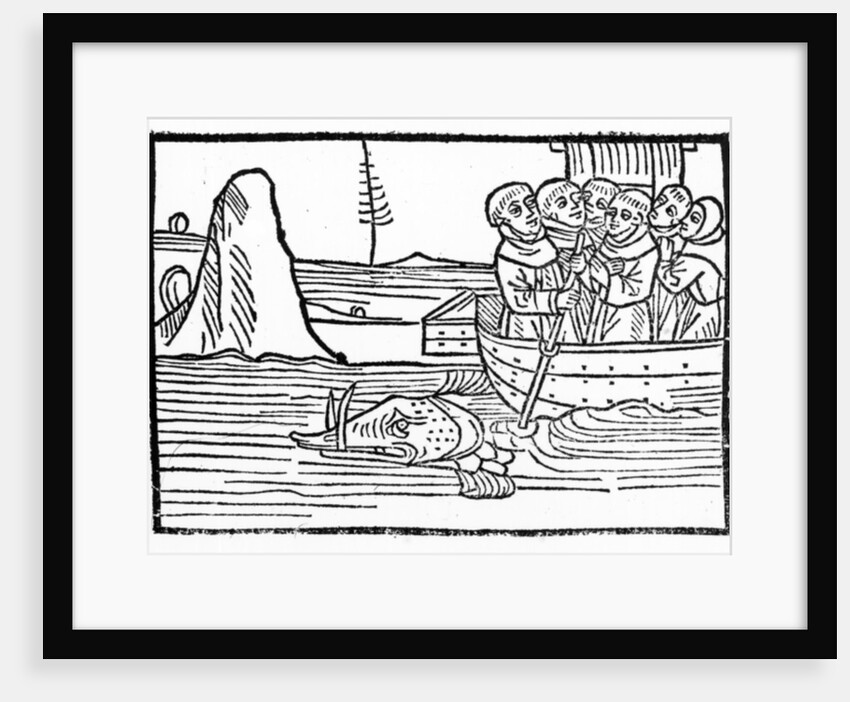 Illustration from 'The Voyage of St. Brendan' by German School