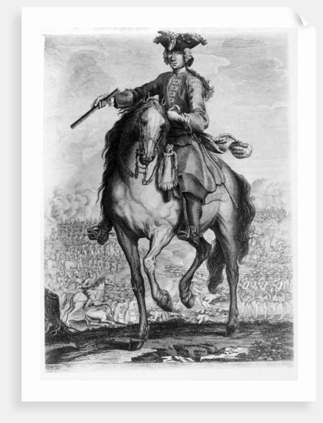 Prince Charles Edward Stuart at the Battle of Prestonpans, c.1745 by English School