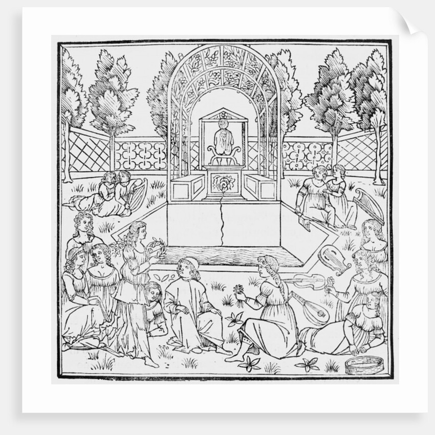 A Scene from the Decameron, by Giovanni Boccaccio, c.1492 by Italian School