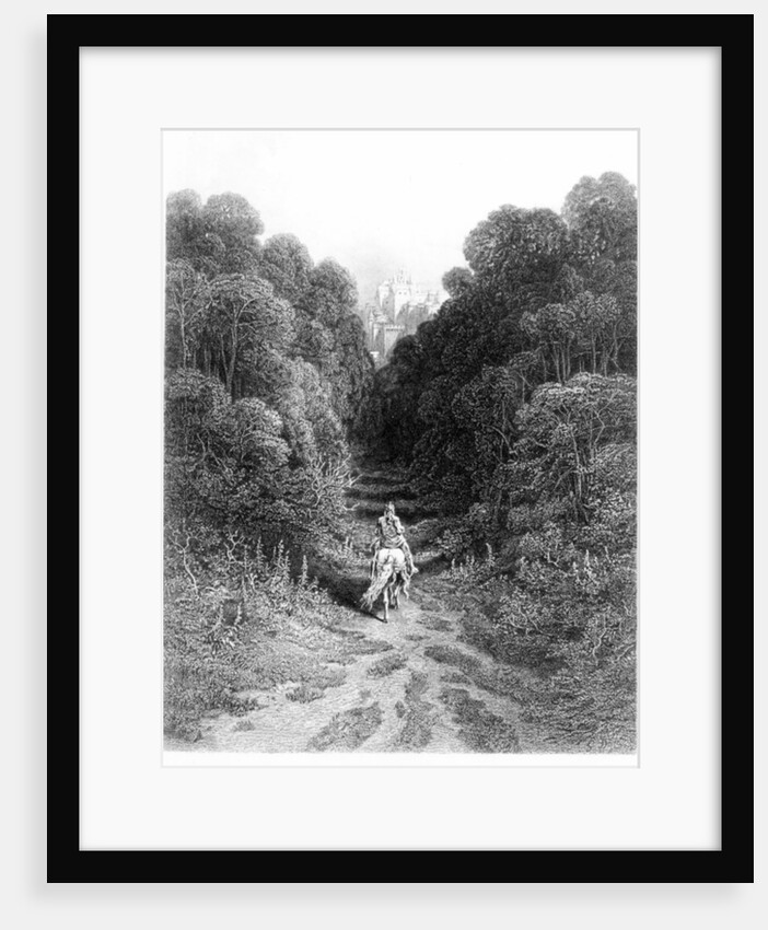 Lancelot approaches the Castle at Astolat by Gustave Dore