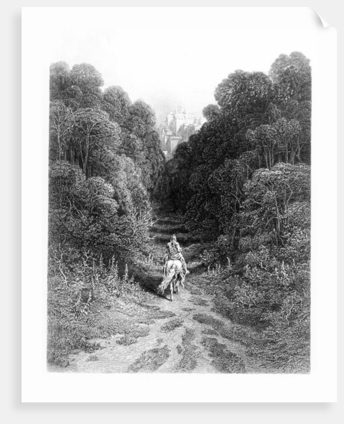 Lancelot approaches the Castle at Astolat by Gustave Dore
