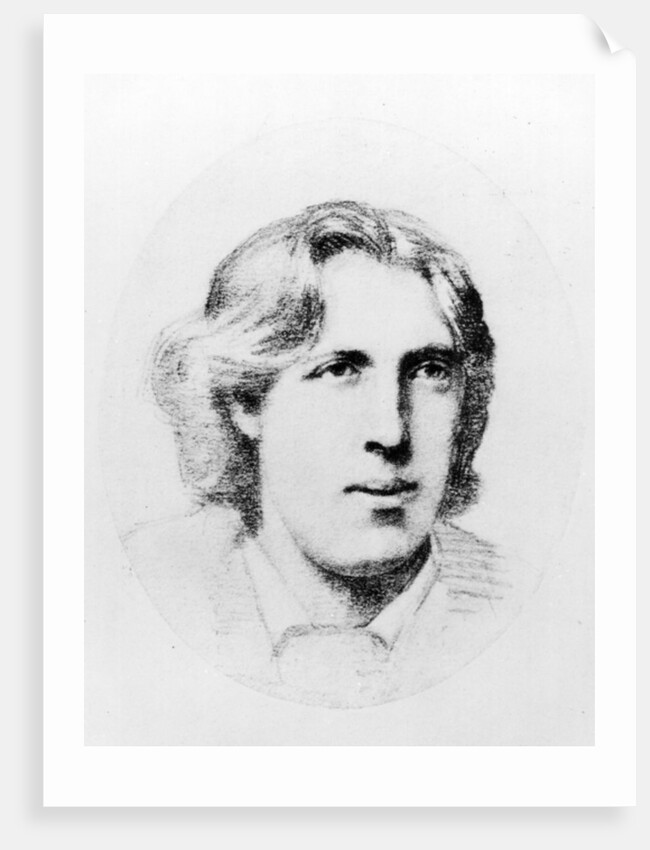 Portrait of Oscar Wilde by French School