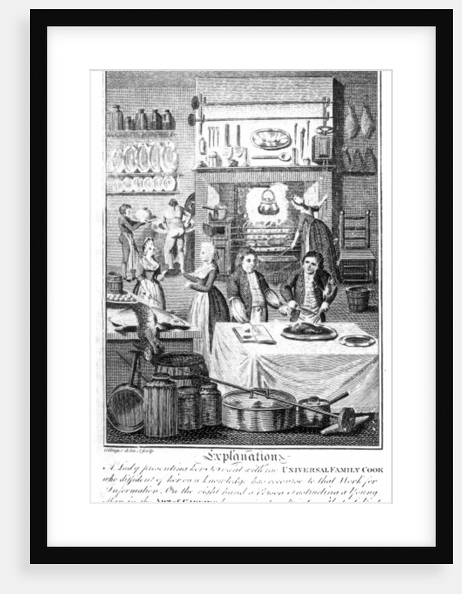 Frontispiece of 'The Housekeeper's Instructor' by William Augustus Henderson, published in London in the 1790's by English School