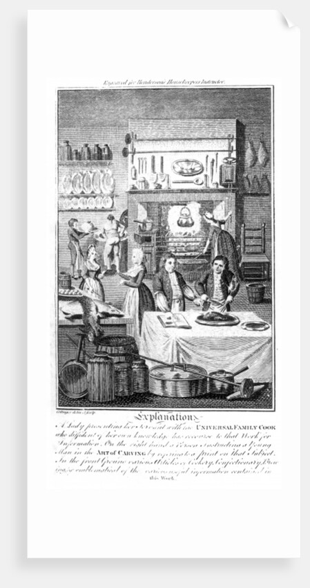 Frontispiece of 'The Housekeeper's Instructor' by William Augustus Henderson, published in London in the 1790's by English School