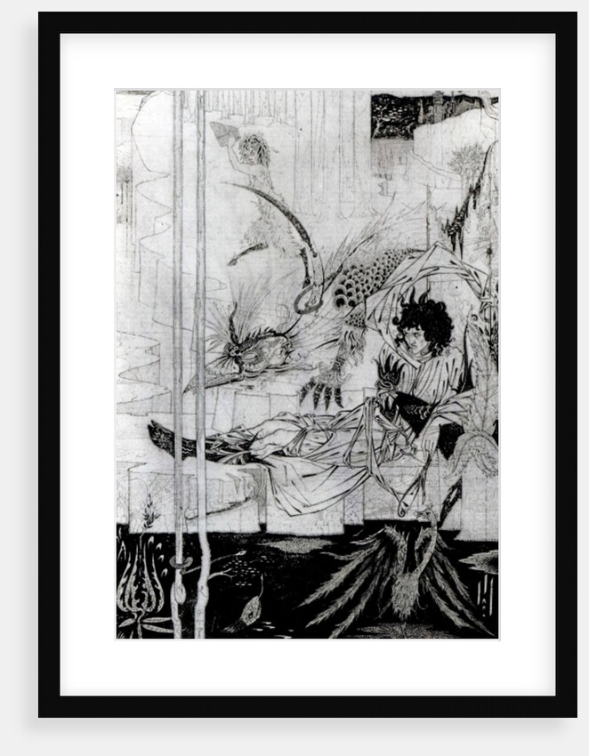 Now King Arthur saw the Questing Beast , 1893-94 by Aubrey Beardsley