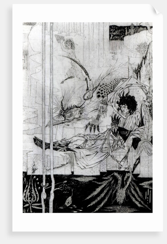 Now King Arthur saw the Questing Beast , 1893-94 by Aubrey Beardsley