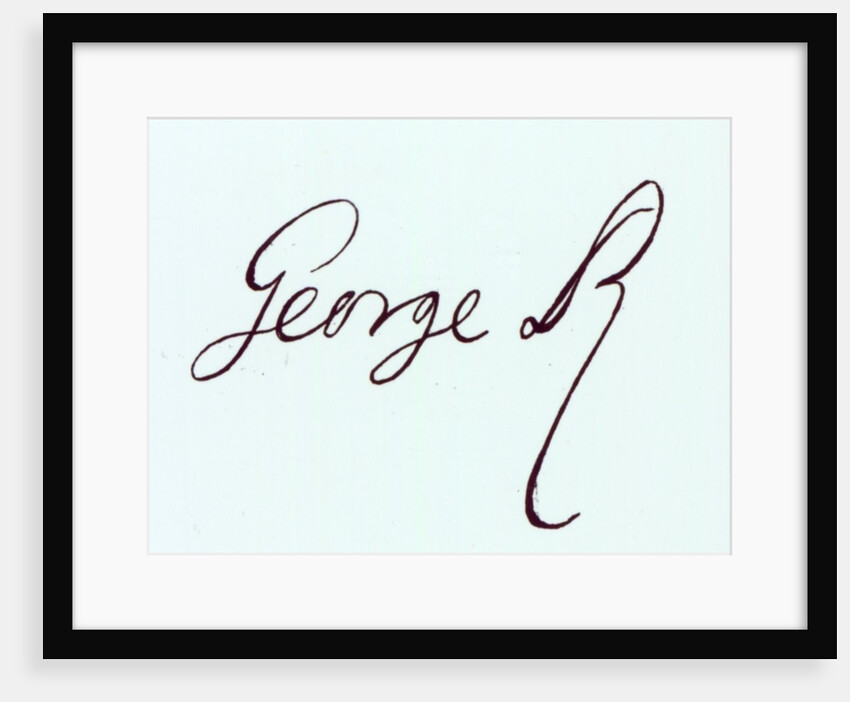 Signature of George II by Anonymous