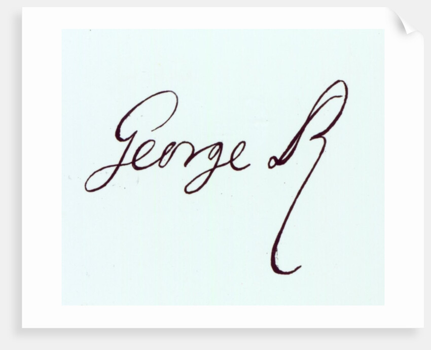 Signature of George II by Anonymous