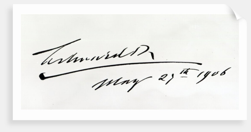 Signature of King Edward VII, May 29th 1906 by Anonymous