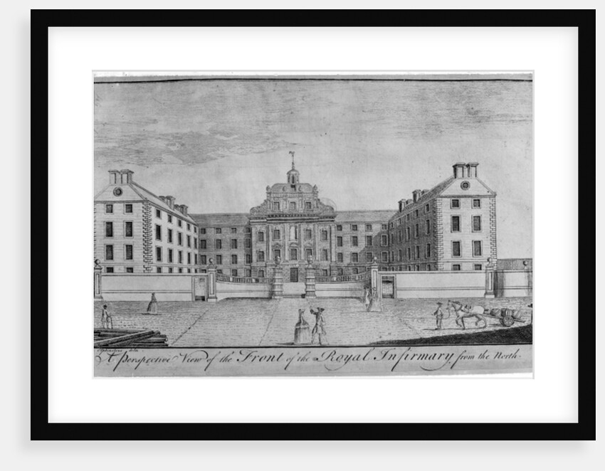 A Perspective View of the Front of the Royal Infirmary from the north, c.1746 by John Elphinstone
