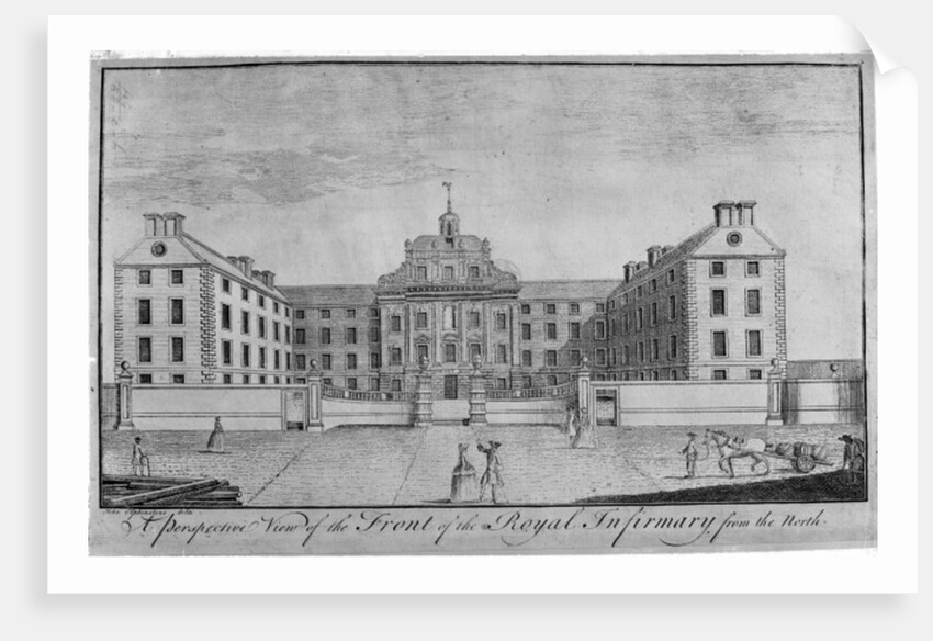 A Perspective View of the Front of the Royal Infirmary from the north, c.1746 by John Elphinstone