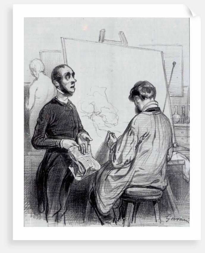 The Critic, published in 'Lecons et Conseils' by Paul Gavarni