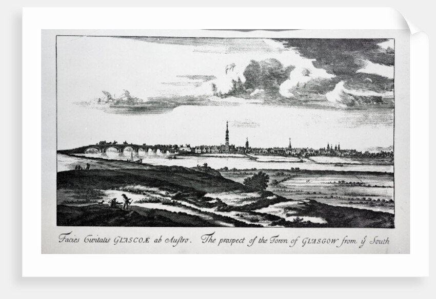 The Prospect of the Town of Glasgow from ye South by John Slezer