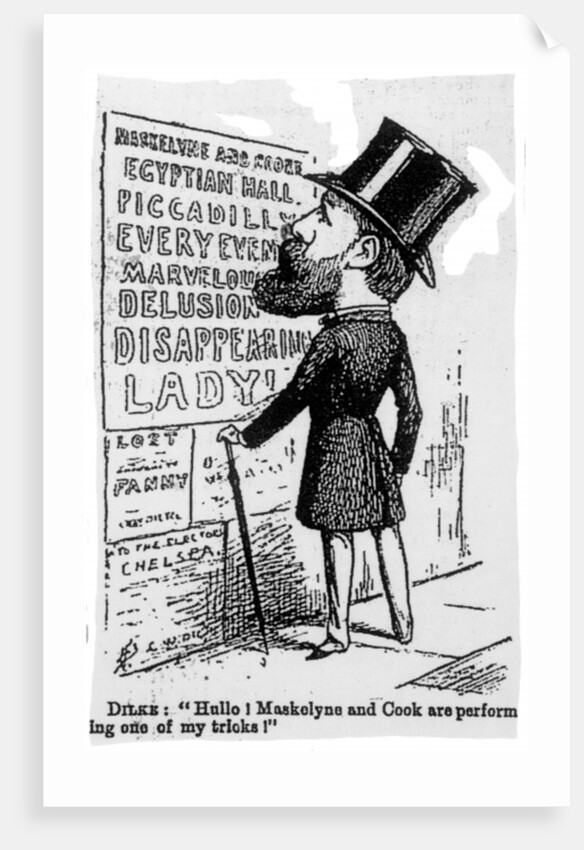 Hullo! Maskelyne and Cook are performing one of my tricks! by English School