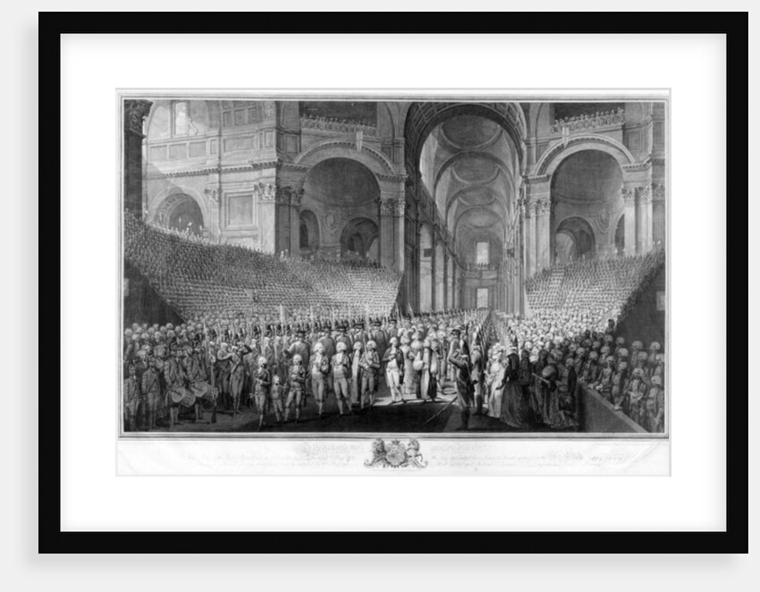 Thanksgiving service in St.Paul's Cathedral, celebrating the recovery of King George III, 23rd April 1789 by English School