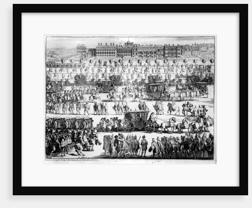 King George I procession to St. James's Palace, 20th September 1714 by English School