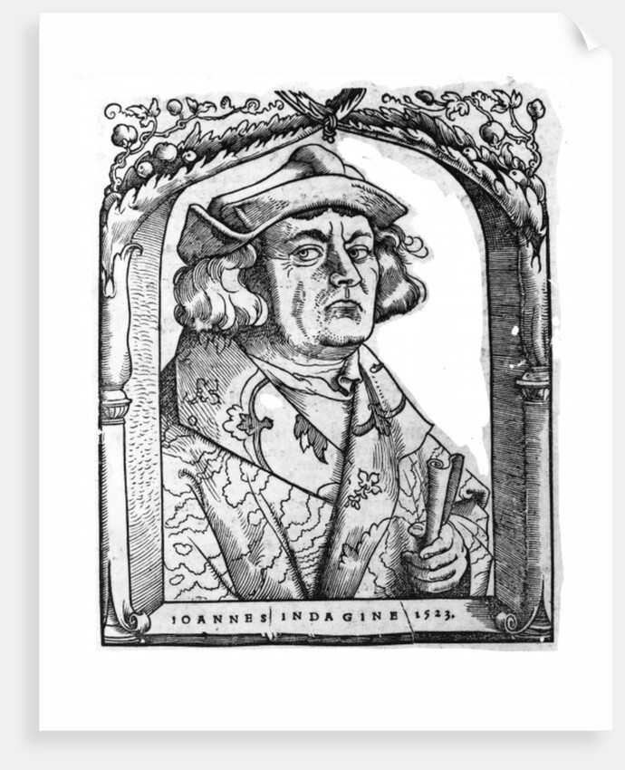 Portrait of John of Indagine, after Hans Baldung Grien by (after) German School