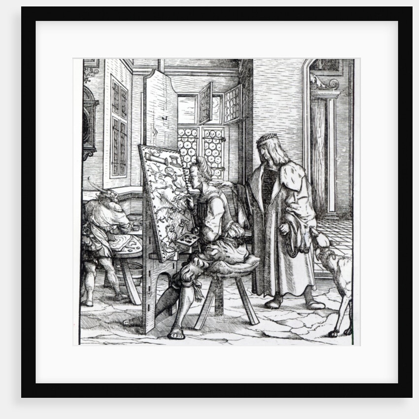 The Emperor in the Artist's Studio by Hans Burgkmair