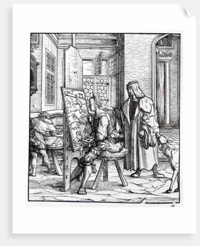 The Emperor in the Artist's Studio by Hans Burgkmair