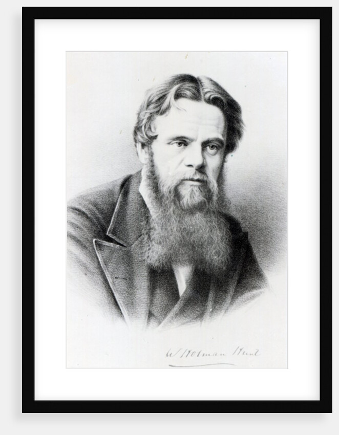 William Holman Hunt, engraving after a photograph, c.1865 by (after) English photographer