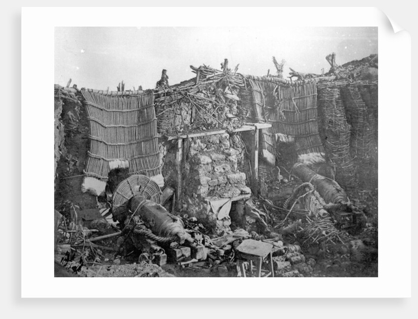 A Two Gun Battery during the Crimean War by Roger Fenton