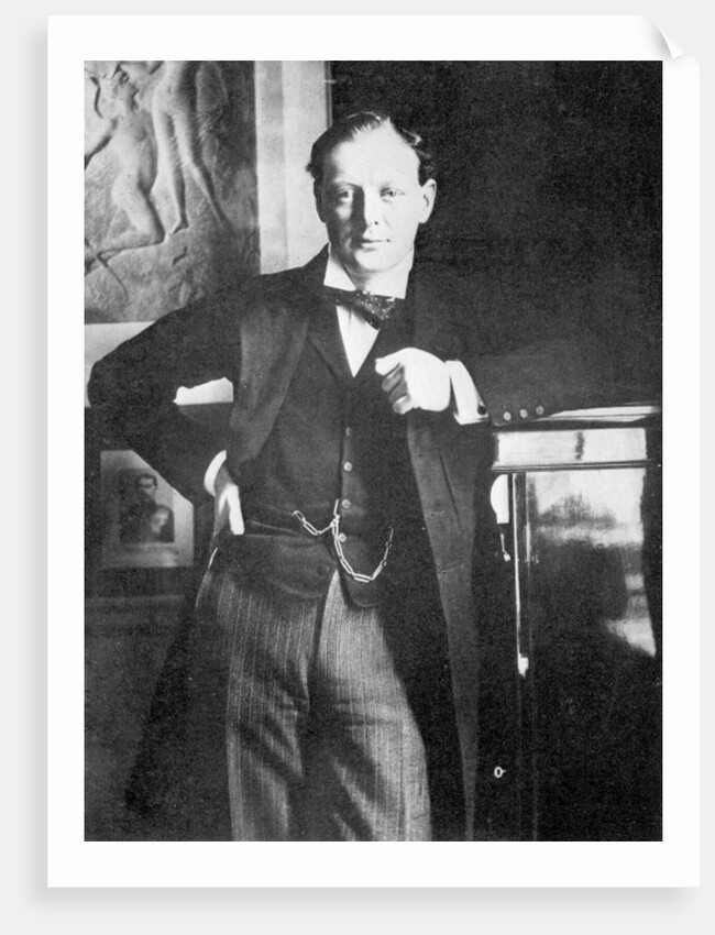 Winston Spencer Churchill in 1904 by English Photographer