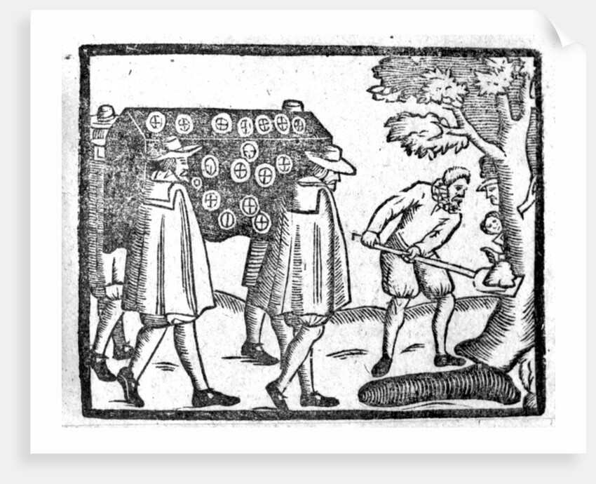 To a new Court Tune, the burial by English School