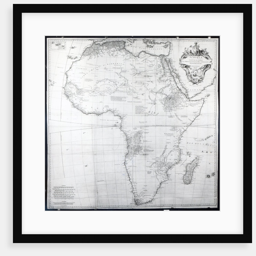 Map of Africa by French School