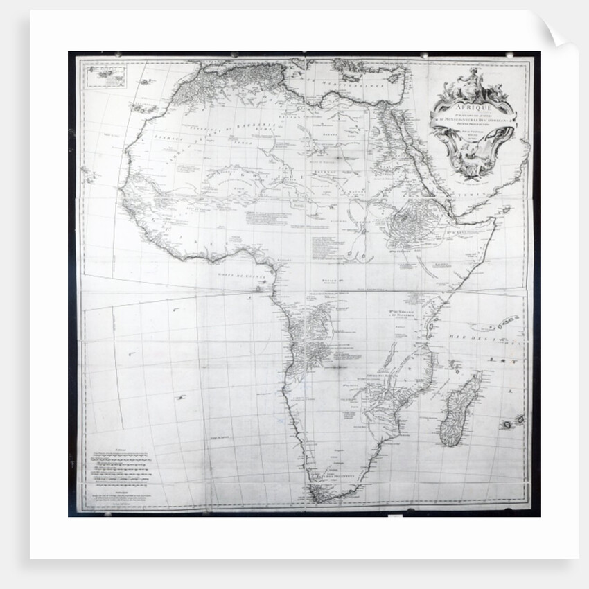 Map of Africa by French School