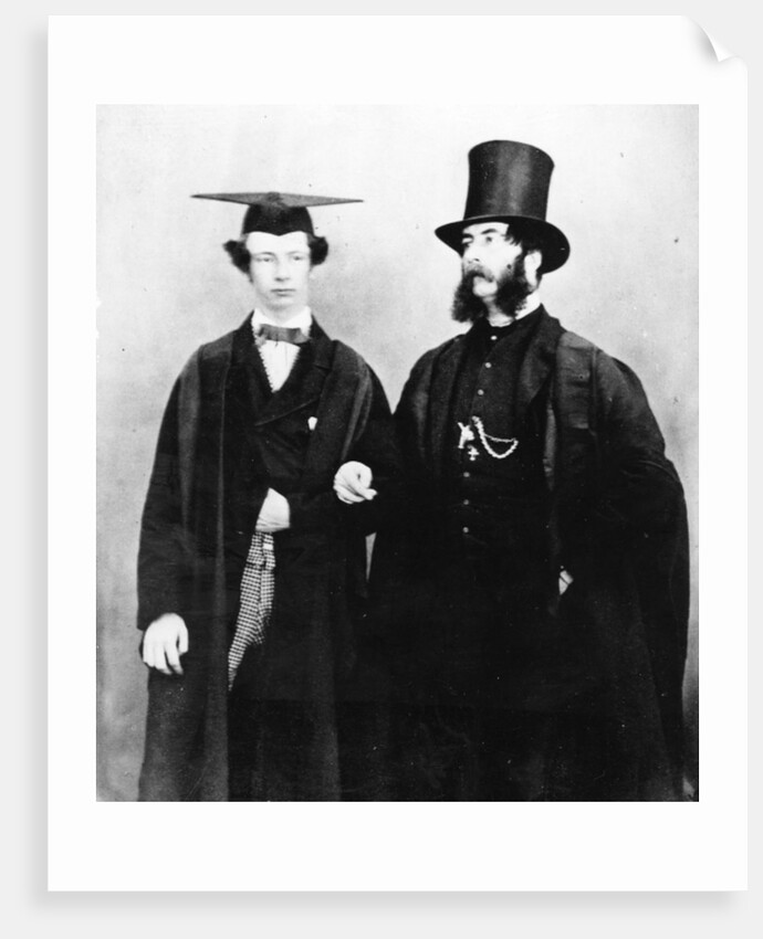 Arthur Munby and his father, c.1851 by English Photographer