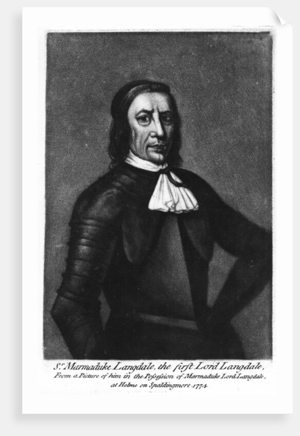 Sir Marmaduke Langdale, 1st Lord Langdale, c.1774 by English School