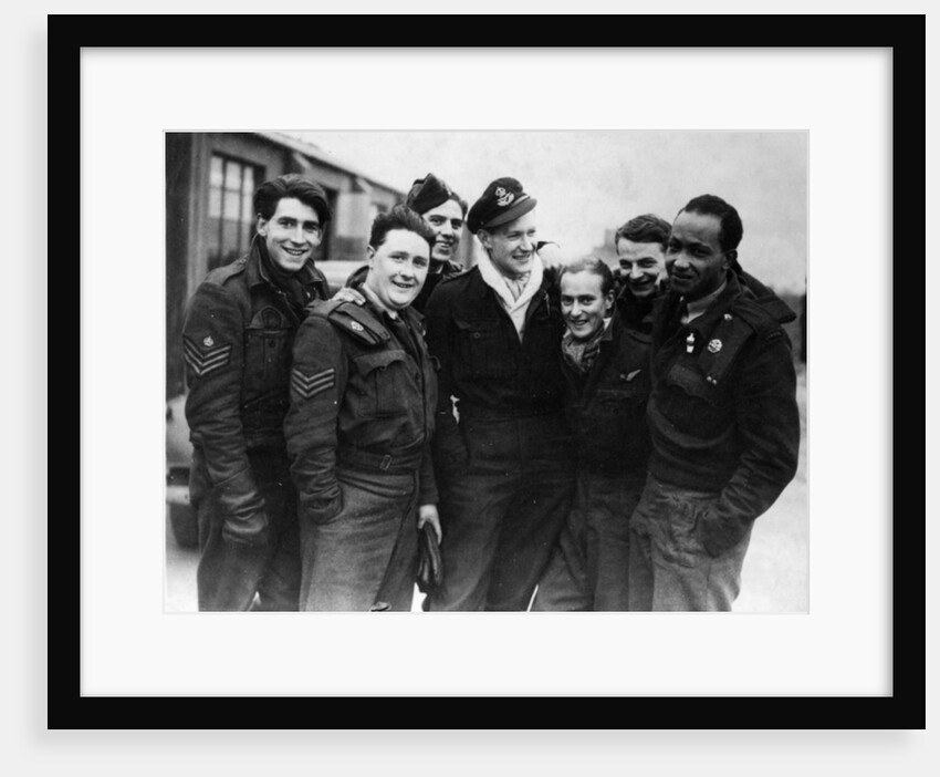 A Lancaster Bomber Crew by English Photographer