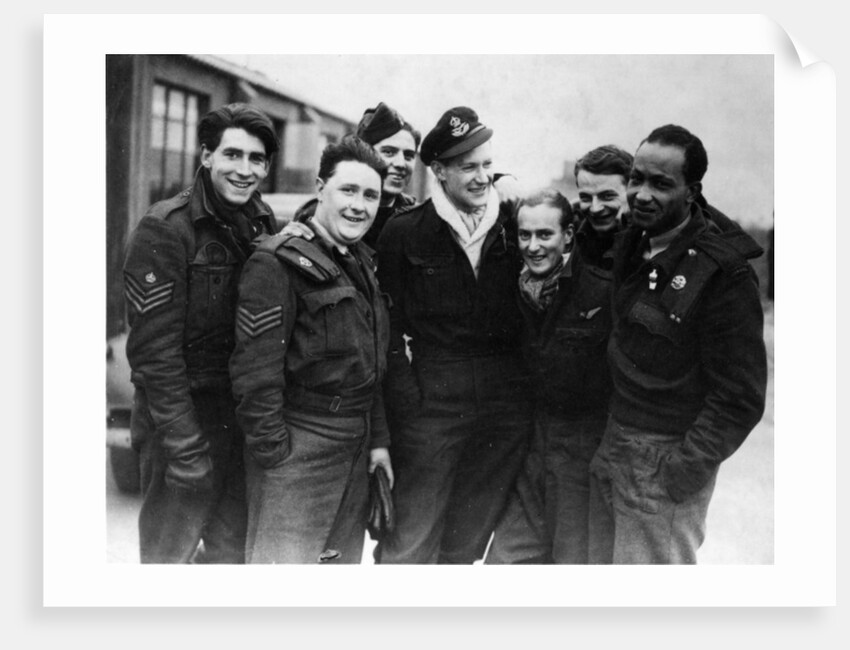 A Lancaster Bomber Crew by English Photographer