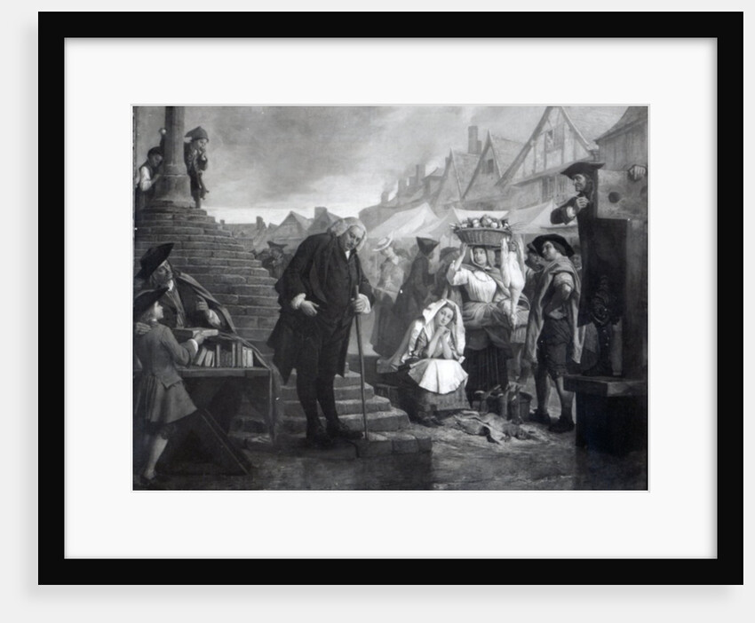 Dr. Johnson doing penance in the market place of Uttoxeter, 1869 by Eyre Crowe
